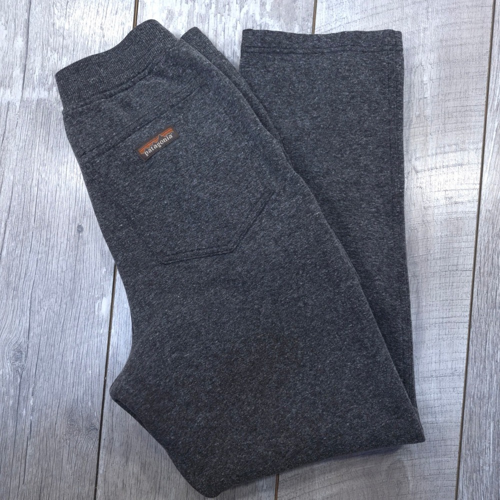 Patagonia Hemp Fleece Sweat Pants Mens Size Small Gray Cargo Joggers
